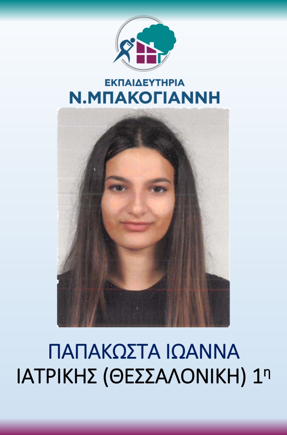 ΕΚΠΑΙΔΕΥΤΗΡΙΑ Ν. ΜΠΑΚΟΓΑΝΝΗ - ΠΑΝΕΛΛΑΔΙΚΕΣ 2026