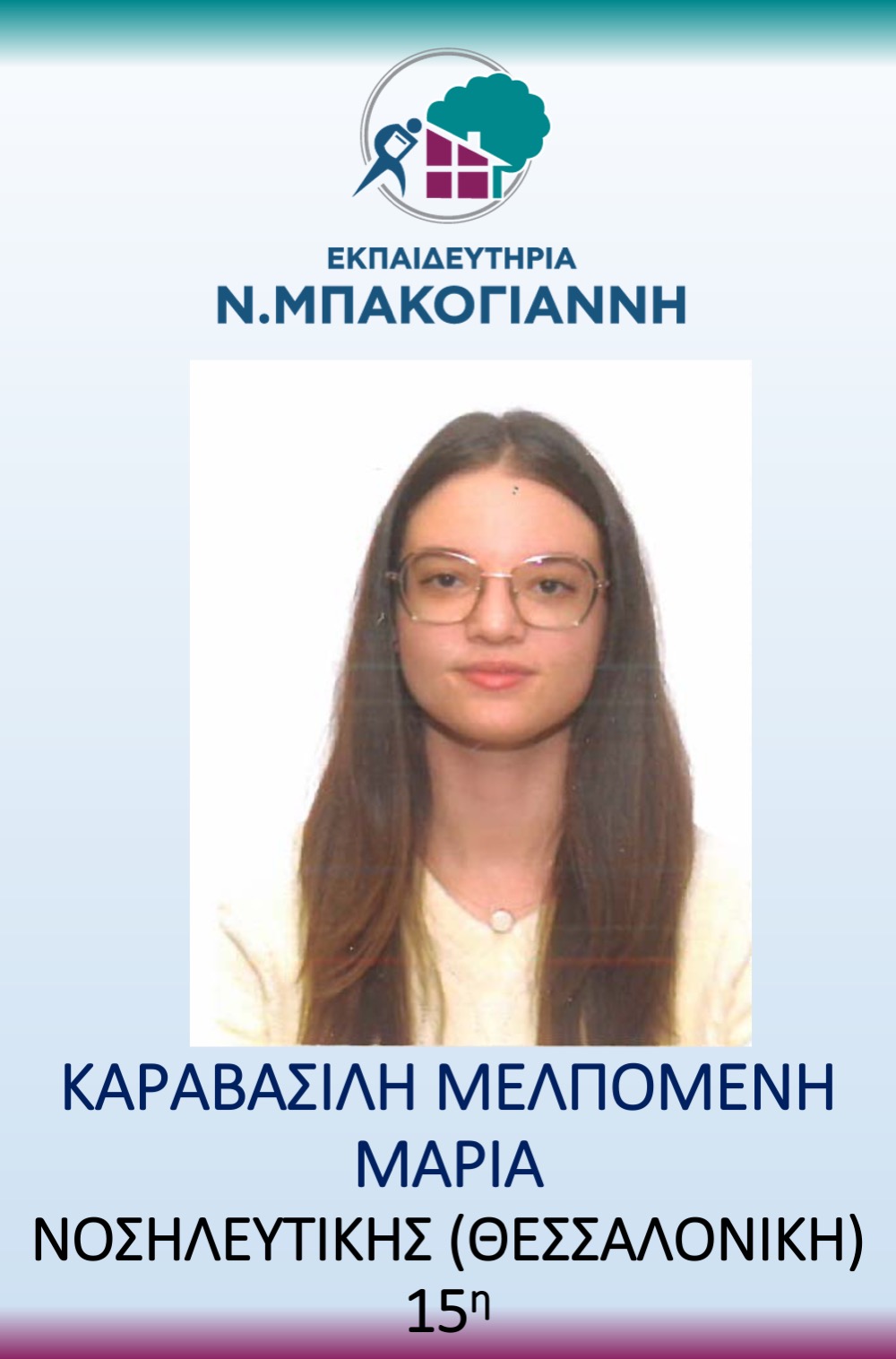 ΕΚΠΑΙΔΕΥΤΗΡΙΑ Ν. ΜΠΑΚΟΓΑΝΝΗ - ΠΑΝΕΛΛΑΔΙΚΕΣ 2026
